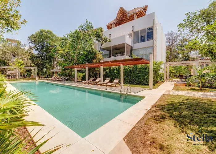 Tao With Pool, Bbq, Gym, Yoga Area, 5 Min From Apartment Tulum